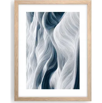 Obraz Obraz plakát v rámu světlý dub do obýváku 30x40 polární foto na zeď