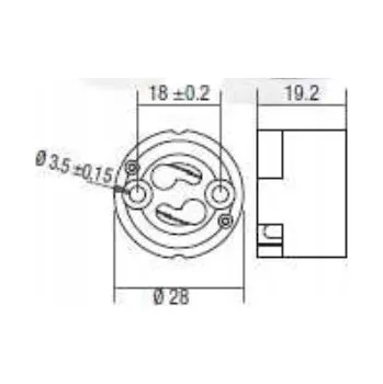 Objímka na žárovku Objímka patice GZ10 GU10, rychlospojky