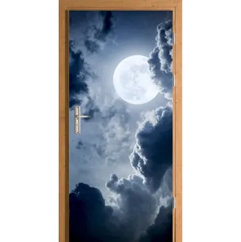 Fototapeta NÁLEPKA MĚSÍC V ÚPLŇKU FÓLIE DEKORATIVNÍ NA DVEŘE