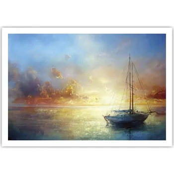 Obraz Plakát na zeď bez rámu 100x70 plachetnice obraz plakáty do obývacího pokoje ložnice