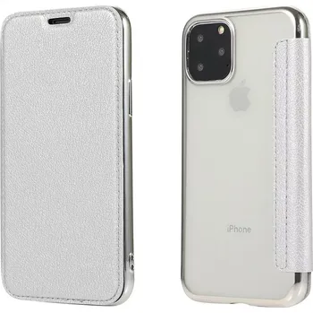 Pouzdro na mobilní telefon Electro book Huawei P40 Lite E Stříbrné