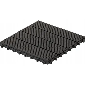 Venkovní dlažba Plošina kompozitní dlaždice 0,3 x 0,3 m šedá