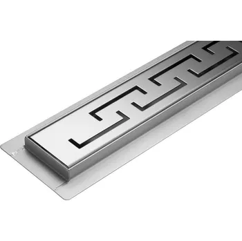 sprchový žlab Eco produkty Odtokový sprchový kanálek nerez - vzor Aztek 80 cm (Aztec80)