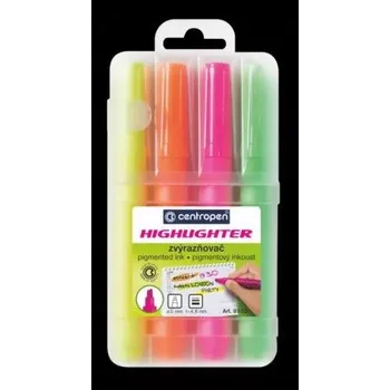 Zvýrazňovač Zvýrazňovač Centropen 8552/4 komp. V POUZDRU