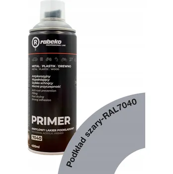 Barva ve spreji Akrylový základní nátěr šedý ve spreji Rabeko Primer 400ml