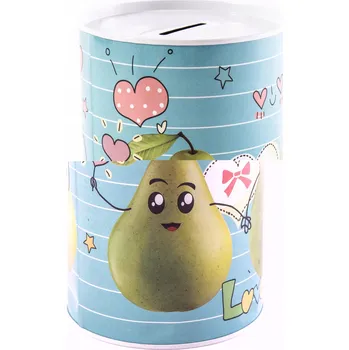 Pokladnička Kasička kovová plechová 10X15cm Různé motivy