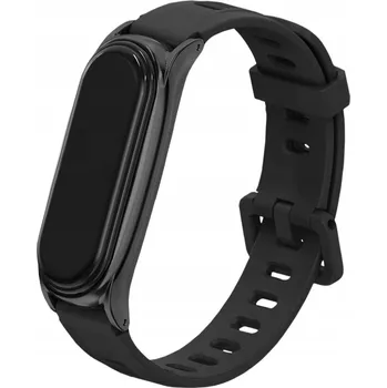 Řemínek na hodinky Řemínek ChronSmarta pro hodinky Xiaomi Mi Band 3 / 4 / 5 / 6 černý řemínek