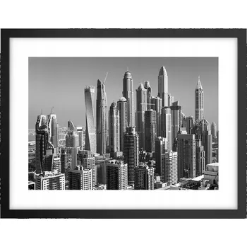 Obraz Obraz plakát v černém rámu do obýváku 40x30 architektura foto na zeď