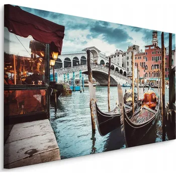 Obraz Nástěnný obraz Benátská architektura Gondoly Benátky 70x50