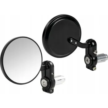 Zrcátko pro motocykl MOTOCYKLOVÉ ZRCÁTKO LAMPA DERNIER SADA ČERNÉ
