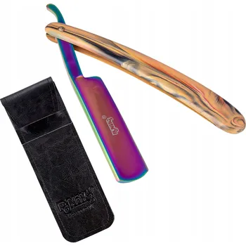 Břitva na holení Titanová Klasická Břitva na Holení Vousů Holičská Barberská + Pouzdro