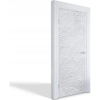 Fototapeta Samolepící dekorativní nálepka na dveře a nábytek Bílá textura 75x205 cm