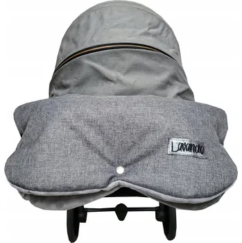 Kočárek MUFKA LEN mufa do kočárku rukavice oteplovač s plyšem teplá zima podzim