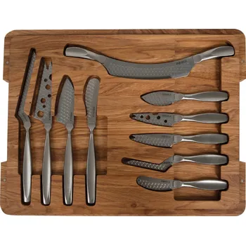 Kuchyňský nůž Sada nožů na sýr Boska s dubovým prkénkem Ultimate Monaco +