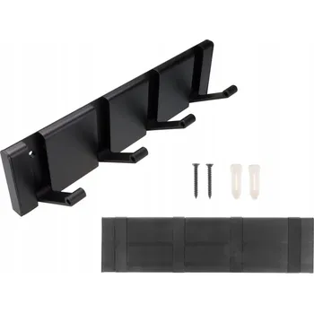 Věšák Černý kovový Šatní ramínko K&M