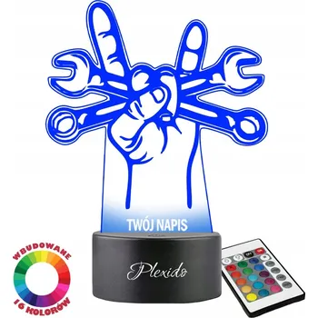 Lampička Plexido vícebarevná Noční lampa