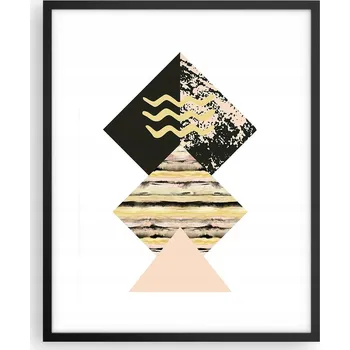 Obraz Obraz plakát na zeď v černém rámu 40x50 abstrakce plakáty do obýváku