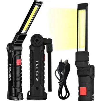 Svítilna Qiim HT 4025-5 COB led nabíjecí přes USB pracovní lampa, XXL (pracovní svítilna | LED dílenská lampa | nabíjecí USB světlo | magnetická lampa | COB LED | multifunkční svítilna | XXL pracovní světlo | Svítilna pro automechaniky | Svítilna pro kuti