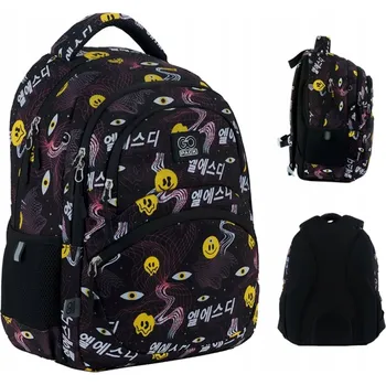 Školní batoh Školní batoh GoPack s více přihrádkami, černý, 17 l