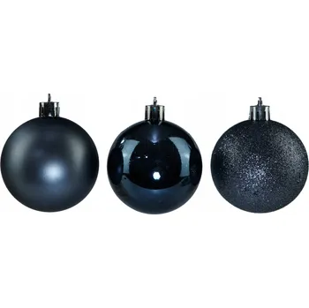 Vánoční dekorace Vánoční Vánoční Baňky 6 cm, sada 12 kusů ks grafitové