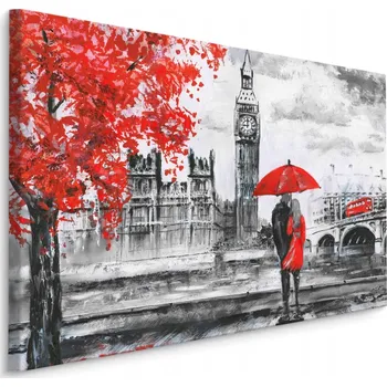 Obraz Obraz do Kanceláře Londýn BIG BEN Malířství 3D 70x50 cm