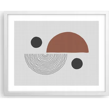 Obraz Obraz plakát na zeď v bílém rámu 50x40 abstrakce foto do obýváku