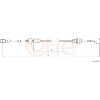 Plynové lanko Lanko plynu COFLE 92.10.1415