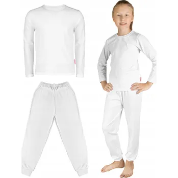 Bílá dětská teplákovka – kalhoty a mikina, bavlněný komplet, velikost 104