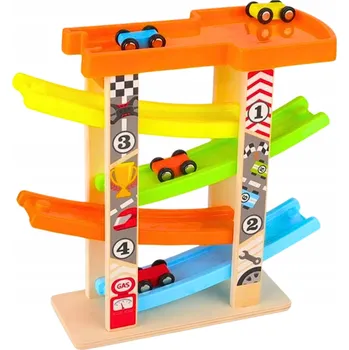 autodráha ZÁVODNÍ DRÁHA S RAMPAMI PRO AUTÍČKA - 4 ÚROVNĚ