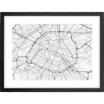 Obraz Obraz plakát v černém rámu do obýváku 40x30 foto města, plakáty na zeď