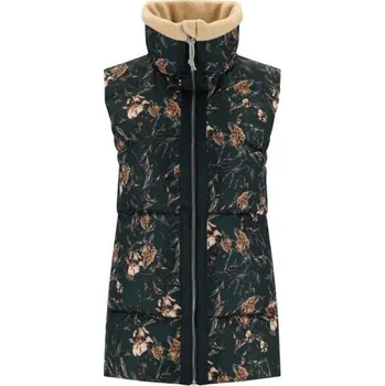 Dámská vesta Dámská péřová vesta KARI TRAA RUTH VEST M Tmavě zelená, Béžová, Černá