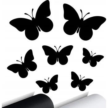 Samolepicí dekorace na vozidlo NÁLEPKA Grafika na auto MOTÝLI MOTÝLCI BUTTERFLIES 15x16