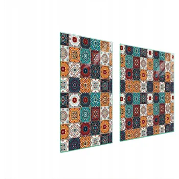 Obraz SKLENĚNÁ OCHRANNÁ DESKA NA SPORÁK 90x52 MOZAIKA TVRZENÉ SKLO