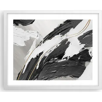 Obraz Obraz plakát na zeď v bílém rámu 50x40 art deco foto plakáty do obýváku