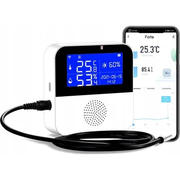 Teploměr Vlhkoměr Senzor soumraku WiFi TUYA externí sonda