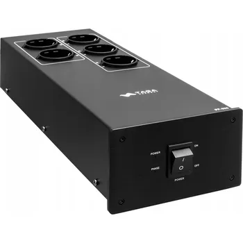 Napájecí kabel Taga Harmony PF-500 Zásuvková lišta 5 zásuvek 1,5 m černý