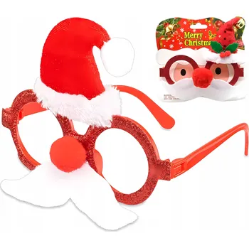 Vánoční dekorace Vánoční brýle OČI Mikuláš VÁNOCE PŘEVLEK PÁRTY