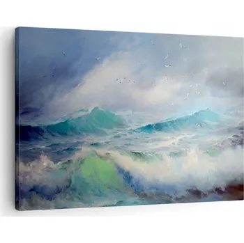 Obraz Obraz na plátně do obýváku ložnice 70x50 bouře foto obrazy na zeď