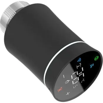 Termostat Secutek Chytrá termostatická hlavice černá ZigBee 3.0