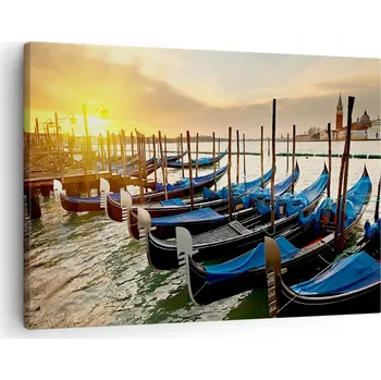 Obraz Obraz na plátně do obýváku ložnice 70x50 Benátky foto obrazy na zeď