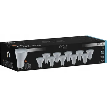 Žárovka LED žárovky EDO FARI GU10 7,5 W studená bílá 10 ks