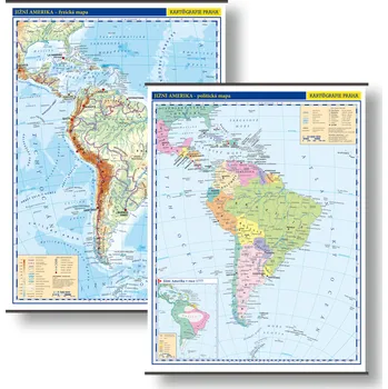 Kartografie PRAHA, a. s. Jižní Amerika – sada školních nástěnných map