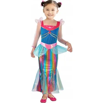 Karnevalový kostým KOSTÝM BARBIE MOŘSKÁ PANNA DUHOVÁ MOŘSKÁ PANNA LICENCE 116