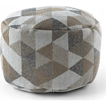 Taburet Bavlněná Taburet Podnožka válec 50x50 BOHO #D662