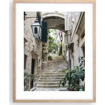 Obraz Obraz plakát na zeď v rámu světlý dub 40x50 město plakáty do obýváku