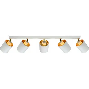 Stropní Svítidlo lustr s pohyblivými Stínidla bílé zlato