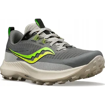 Dámská běžecká obuv Dámské běžecké boty Saucony Peregrine 13 gravel/slime, velikost 38 EU