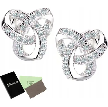 Náušnice STŘÍBRNÉ NÁUŠNICE RHODIOVANÉ ŠROUBKY TYČINKY PRO NI