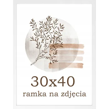 Rám na obraz Rámeček 30x40 rámeček na fotky bílý fotorámeček