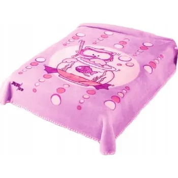 Prostěradlo Přehoz z akrylové kožešiny 110 cm x 140 cm růžový